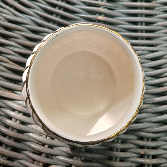 Vintage Sadler England Open Sugar white with gold stripes Swirl 2737 - Picture 5 of 7